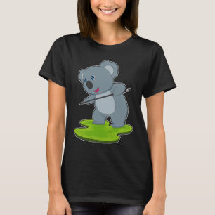 T-shirt Koala Billard Queue de Sport