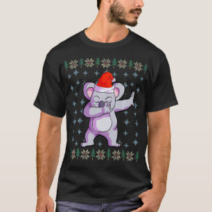 T-shirt Koala Christmas Boys Santa Hat Koala Lover