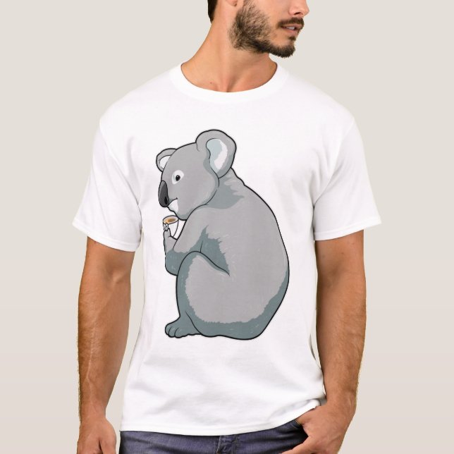 T-shirt Koala Coffee Cup (Devant)