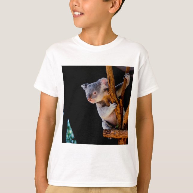 T-shirt Koala Cute en gris arbre (Devant)