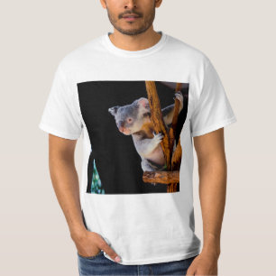 T-shirt Koala Cute en gris arbre