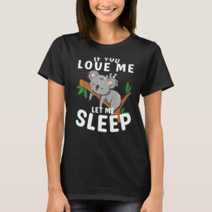 T-shirt Koala Dormir Idée animal mignonne pour qui aime Ko