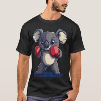 T-shirt Koala Drôle Avec Boxe