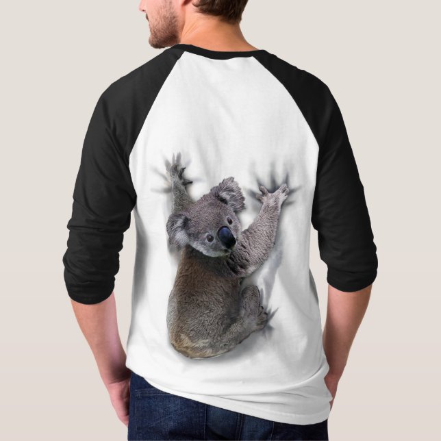 T-shirt Koala Hang Sur Le Dos Cute Ours Australie Animal (Dos)