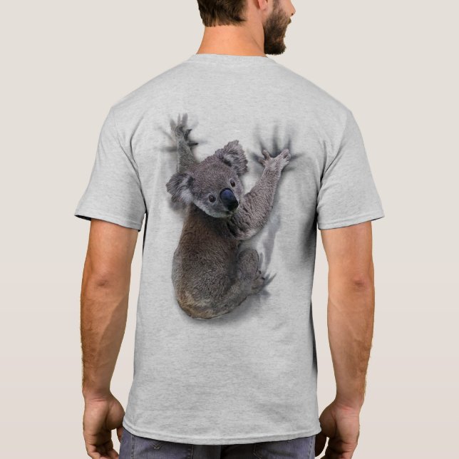 T-shirt Koala Hang Sur Le Dos Cute Ours Australie Animal (Dos)