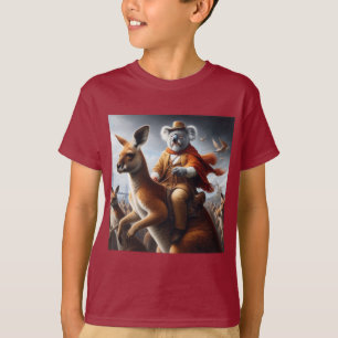 T-shirt Koala Kangaroo Rider