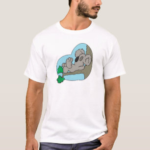 T-shirt koala mignon dormant sur une branche d'arbre