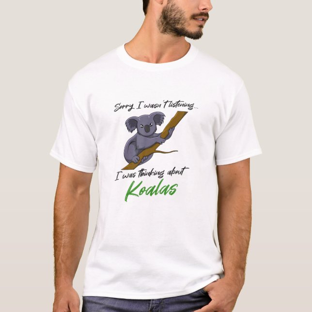 T-shirt Koala Nature Faune Drôle Dit Koala Ours (Devant)