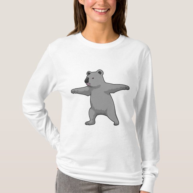 T-shirt Koala ours au Yoga Fitness (Devant)