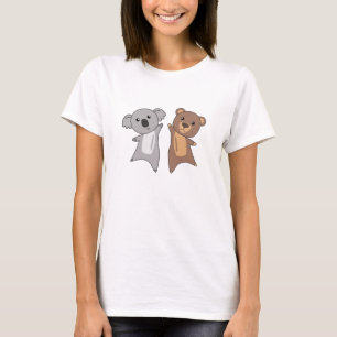 T-shirt Koala Porte De Mignons Animaux Pour Les Enfants