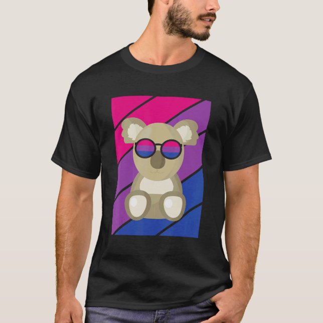 T-shirt koala Pride Bisexual Flag LGBTQ Proud Ally Pride S (Devant)