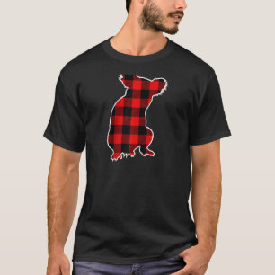 T-shirt Koala Red Buffalo Plaid Ours Animal Correspondant