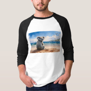 T-shirt Koala regarde l'océan