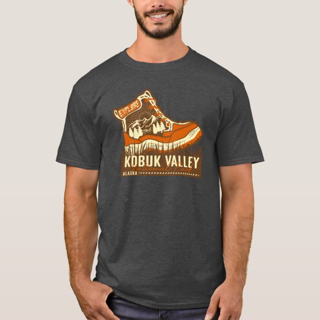 T-shirt Kobuk Valley National Park Alaska Brown And Orange (Devant)