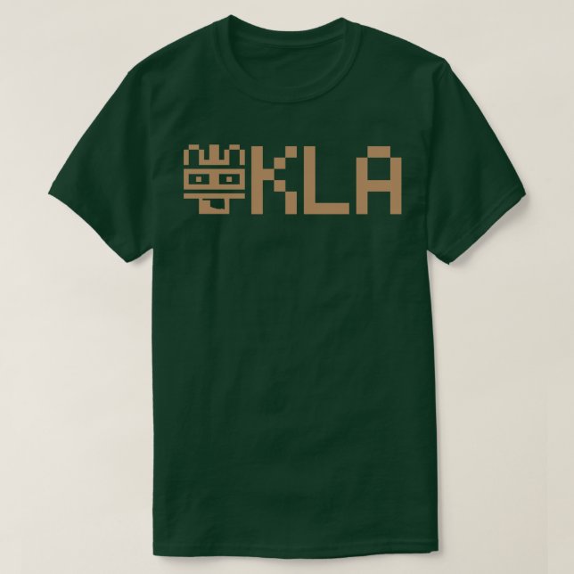 T-SHIRT KODEFACE 405 OKLA ENCRE BROWN (Design devant)