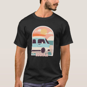 T-shirt Kodiak Beach Retro Pastel Colors Sun & Surfing Van