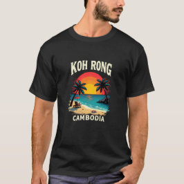T-shirt Koh Rong Island - Cambodge Plage tropicale
