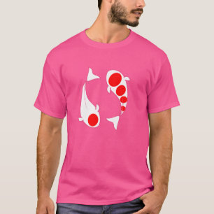 T-shirt Kohaku Koi Poisson Lucky Feng Shui Japon Nishikigo
