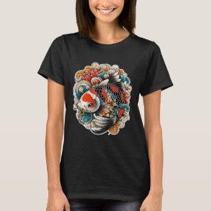 T-shirt Koi couleur tatouage de poisson design japonais Ar