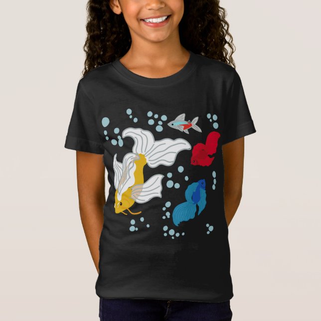 T-Shirt Koi et Bettas (Devant)