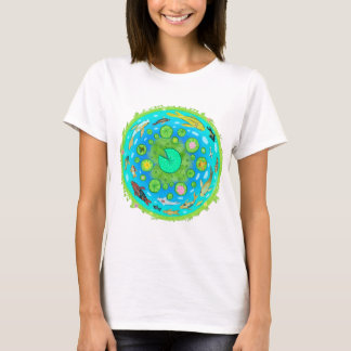 T-shirt Koi et Goldfish Circulaire Pond