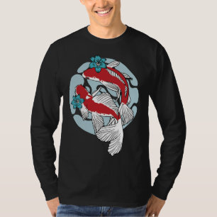 T-shirt Koi Fish Couple Beau Poisson Japonais Art