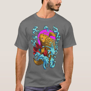 T-shirt Koi Fish Japon Coi p Cool Japonais Tattoo Jinli Ko