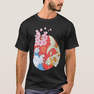 T-shirt Koi Fish Nikishigoi Ornamo Poisson Carp Pond Japa