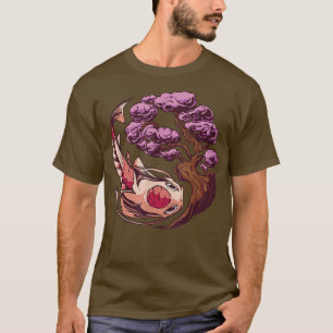 T-shirt Koi Fish Sakura Art japonais