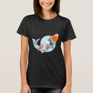 T-shirt Koi Fish Watercolor Art japonais Fish Art
