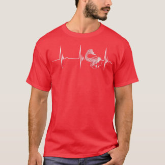 T-shirt Koi Japonais Koi Carp Heartbeat EKG Pulse Nishikig