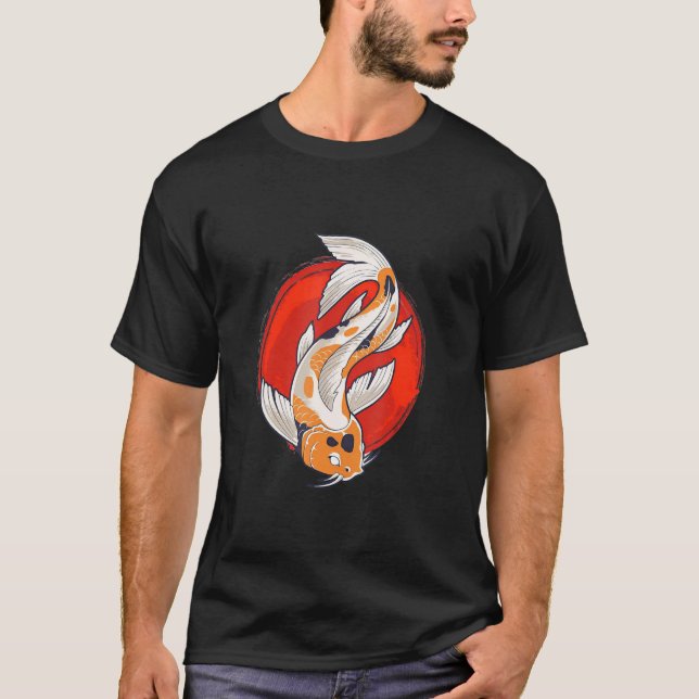 T-shirt Koi Japonais Traditionnel Oeuvre Koi Dragon Tatoua (Devant)