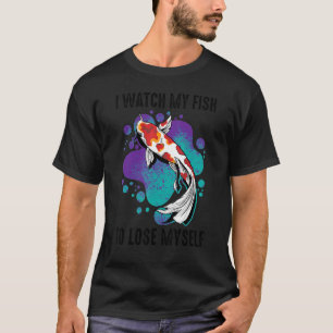 T-shirt Koi Je Regarde Mon Poisson Pour Me Perdre Carp Ins