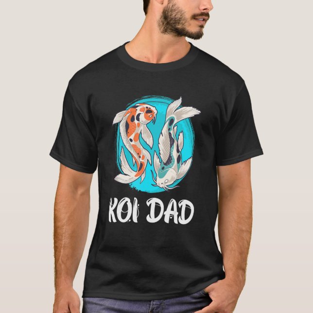 T-shirt Koi Papa Koi Pond Poisson 1 (Devant)