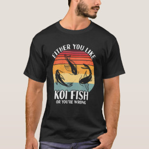 T-shirt Koi Poisson Carpe Nishikigoi Poisson Fleur de Ceri