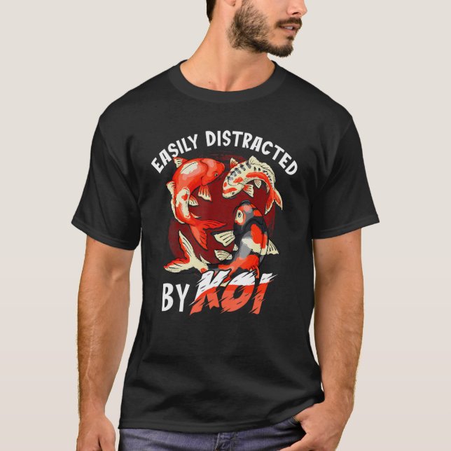 T-shirt Koi Poisson Pour Hommes Femmes Japon Koi Carp Pois (Devant)