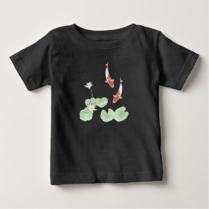 T-shirt Koi Pond Blue Baby Fine Jersey