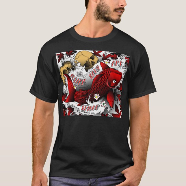 T-shirt koi rouge (Devant)