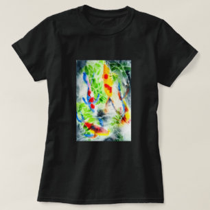T-shirt Koi Watercolor poisson fine art