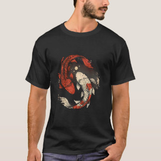 T-shirt Koi Yin Yang Asian Carp Koi Fish Japanese Koi Carp