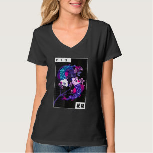 T-shirt Koi Yin Yang Nageant en Sens Inverse Pierres Préci