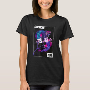 T-shirt Koi Yin Yang Nageant en Sens Inverse Pierres Préci
