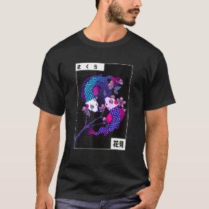 T-shirt Koi Yin Yang Nageant en Sens Inverse Pierres Préci
