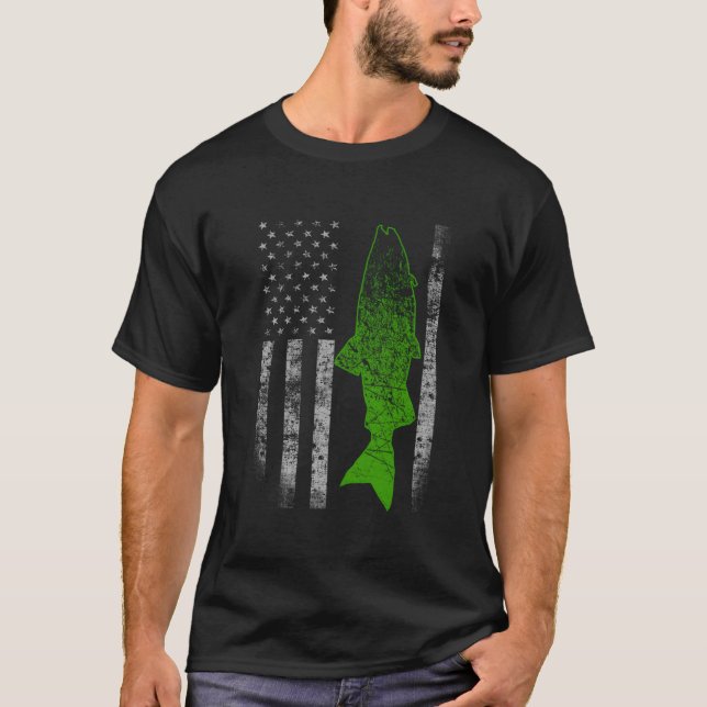 T-shirt Kokanee Flag Kokanee Fishing (Devant)