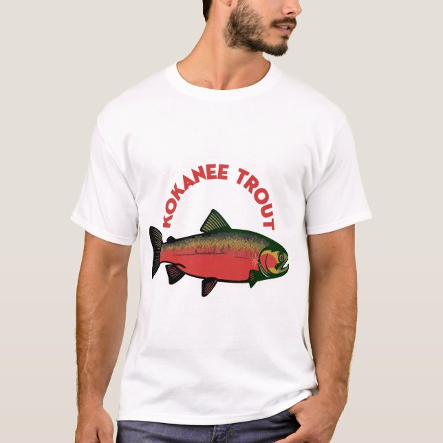 T-shirt Kokanee Trout Fishing Angler Gift (Devant)