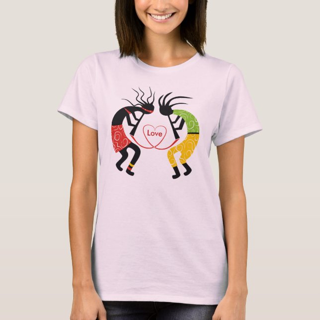 T-shirt Kokopelli Aime Les T-Shirts. (Devant)