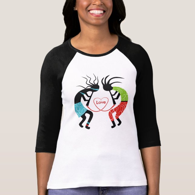 T-shirt Kokopelli Aime Les T-Shirts. (Devant)