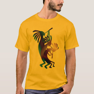 T-shirt Kokopelli Dance American Apparel Gold