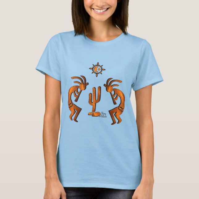 T-shirt Kokopelli Et Cactus (Devant)