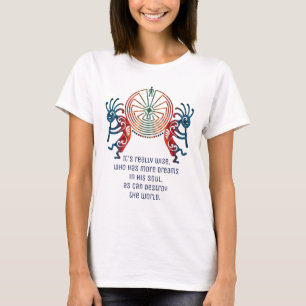 T-shirt KOKOPELLI/HOMME DANS LE LABYRINTHE + votre texte
